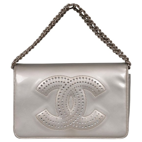 Chanel Crystal CC Strauss Wallet on a Chain (WOC) - Picture 1 of 14